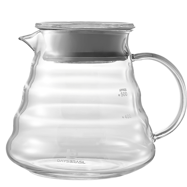 JARRA DE VIDRO PARA SERVIR CAFÉ 02 - 500ML - DAYS