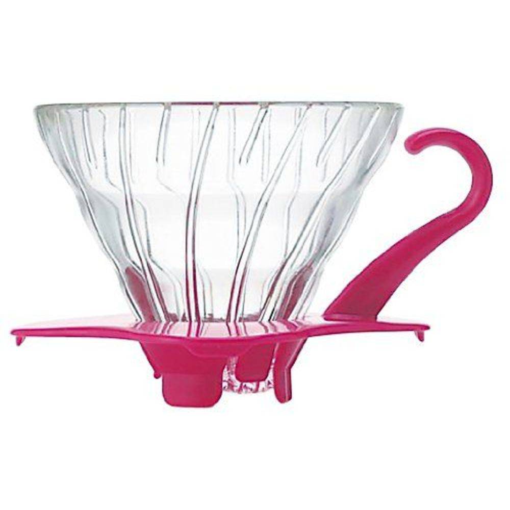 Suporte Para Filtro de Café Hario V60 Vidro Rosa - Urbe Café