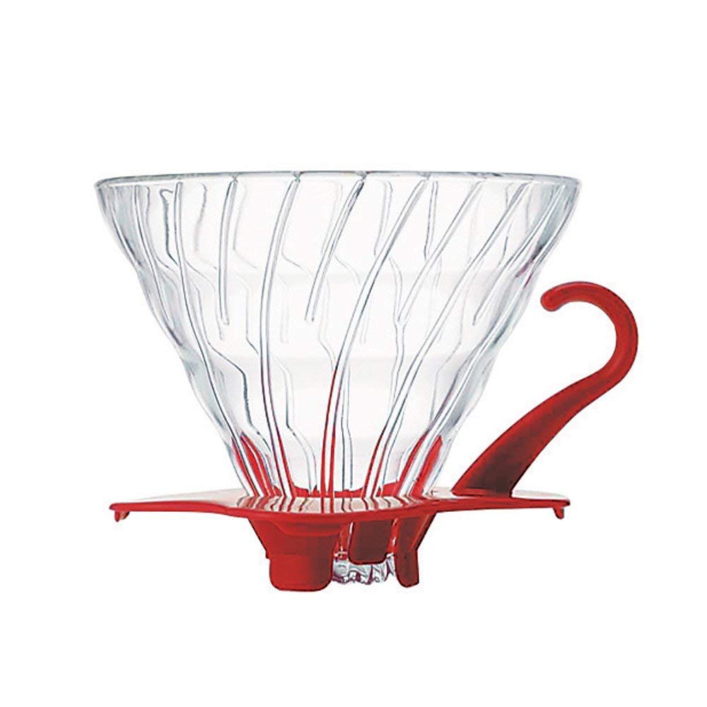 Suporte Para Filtro de Café Hario V60 Vidro Vermelho - Urbe Café