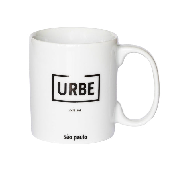 Caneca de Porcelana Branca de 300ml - Urbe - Urbe Café