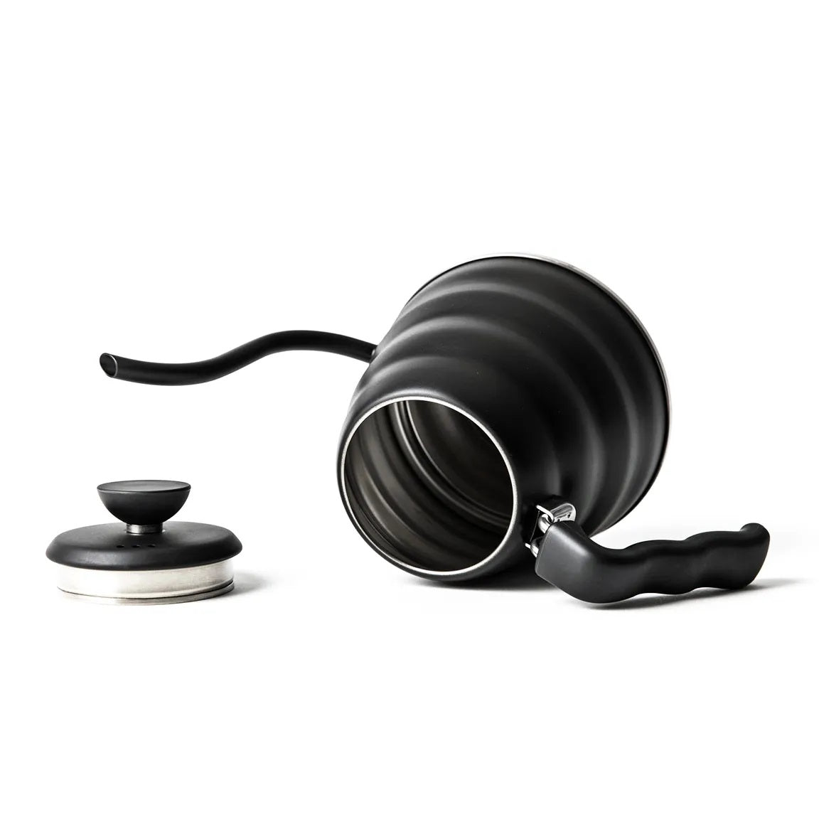 Chaleira em Aço Inox Preta Fosca Hario V60 Buono - 1.2L