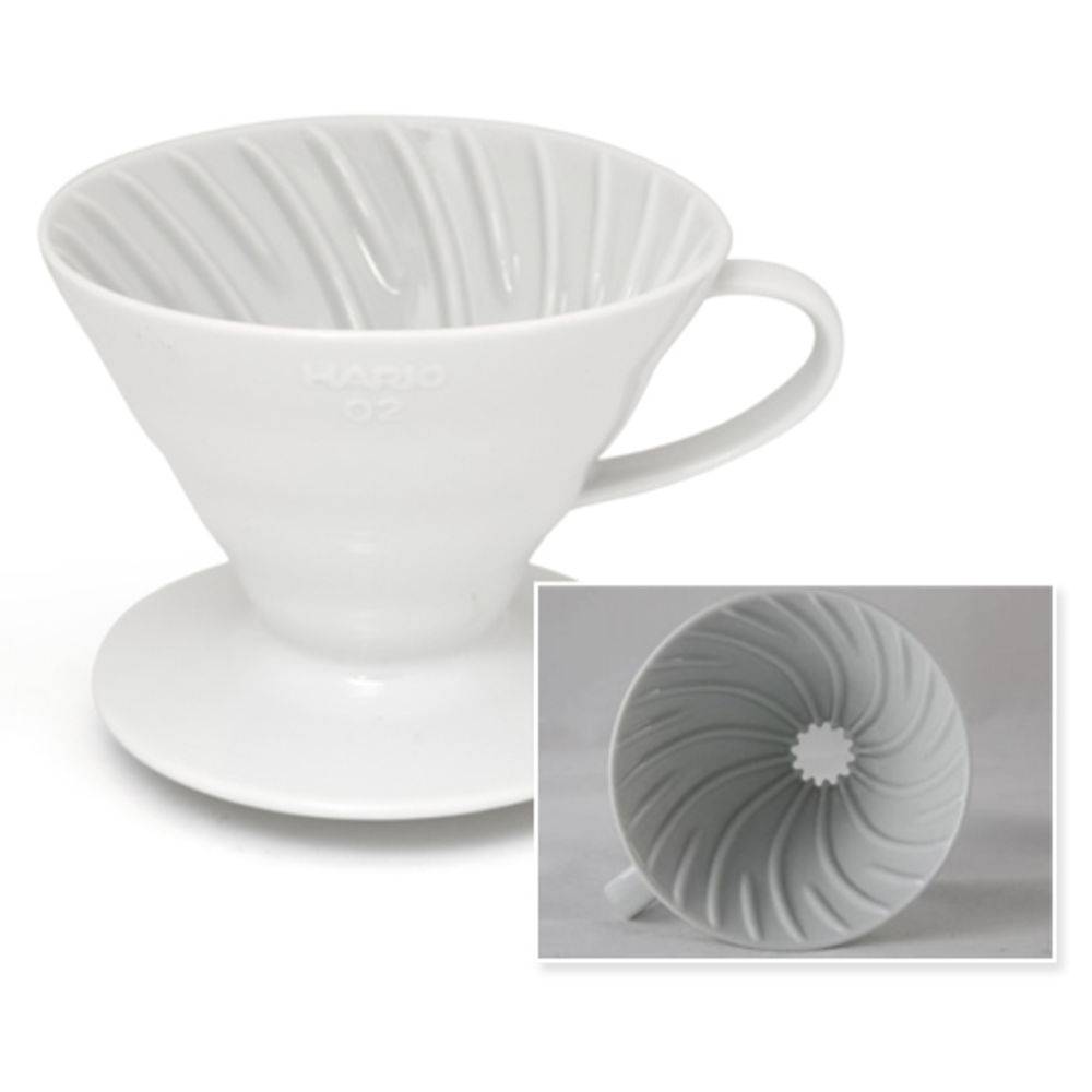 Suporte Para Filtro de Café Hario V60 Cerâmica Branco - Urbe Café