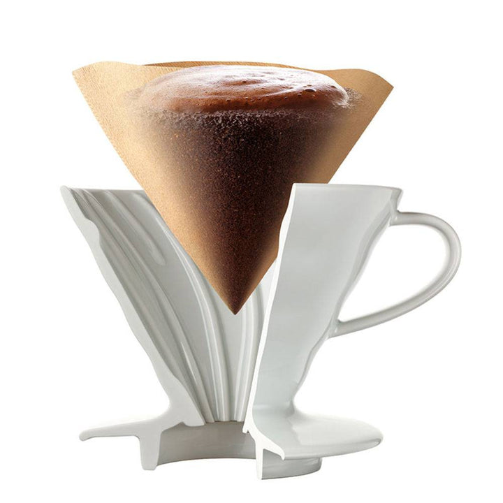 Suporte Para Filtro de Café Hario V60 Cerâmica Branco - Urbe Café