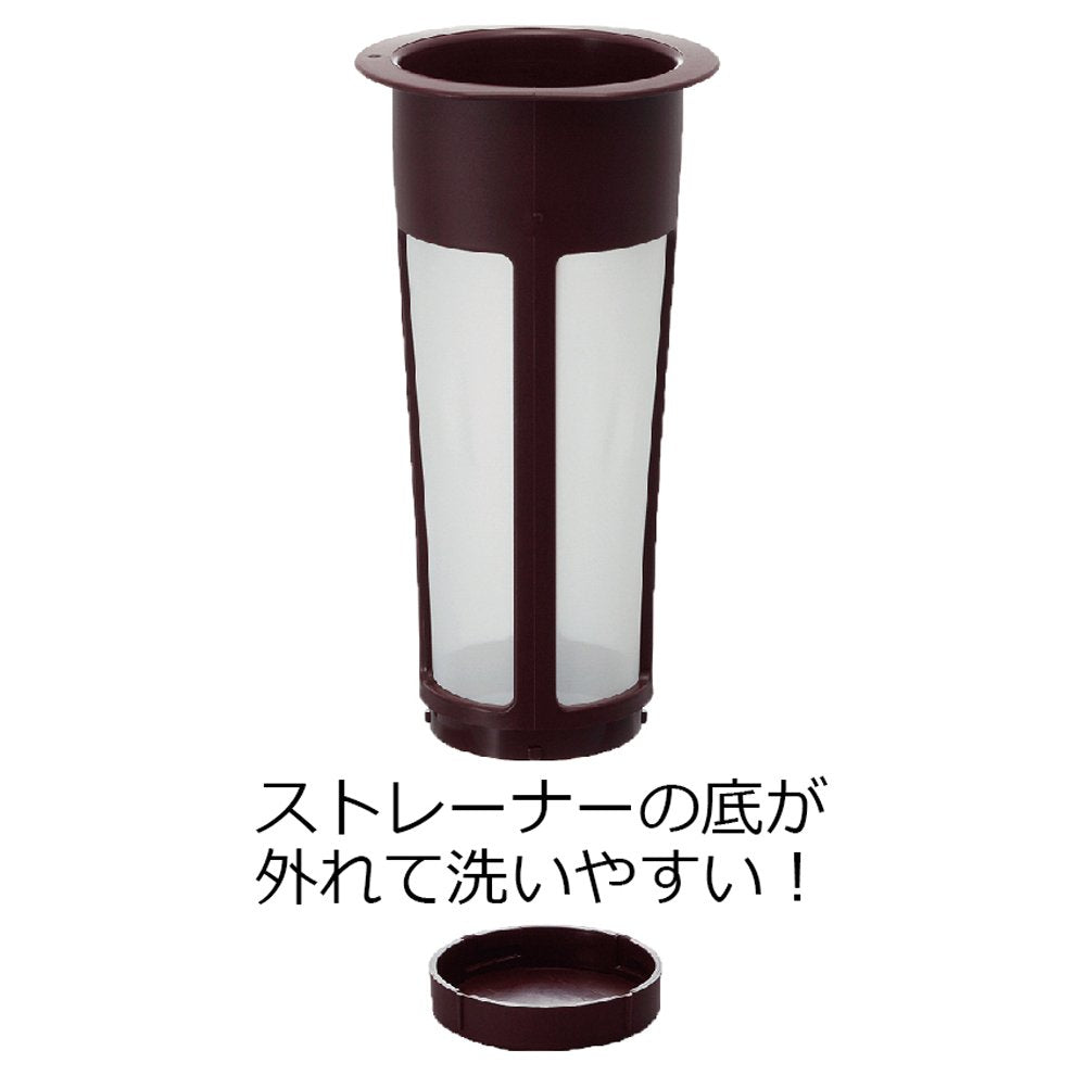 Conjunto para Cold Brew HARIO Mizudashi Vermelho - 600 ml - Urbe Café