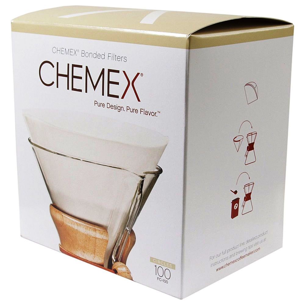 Filtro de Papel Circular Branco Chemex - 100un - Urbe Café