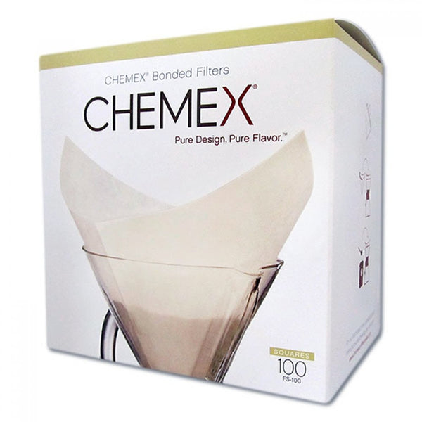 Filtro de Papel Quadrado Branco Chemex - 100un - Urbe Café