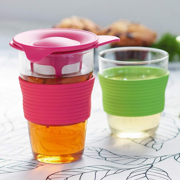 Infusor de chá Hario Handy Tea Maker Vermelho - 200ml - Urbe Café