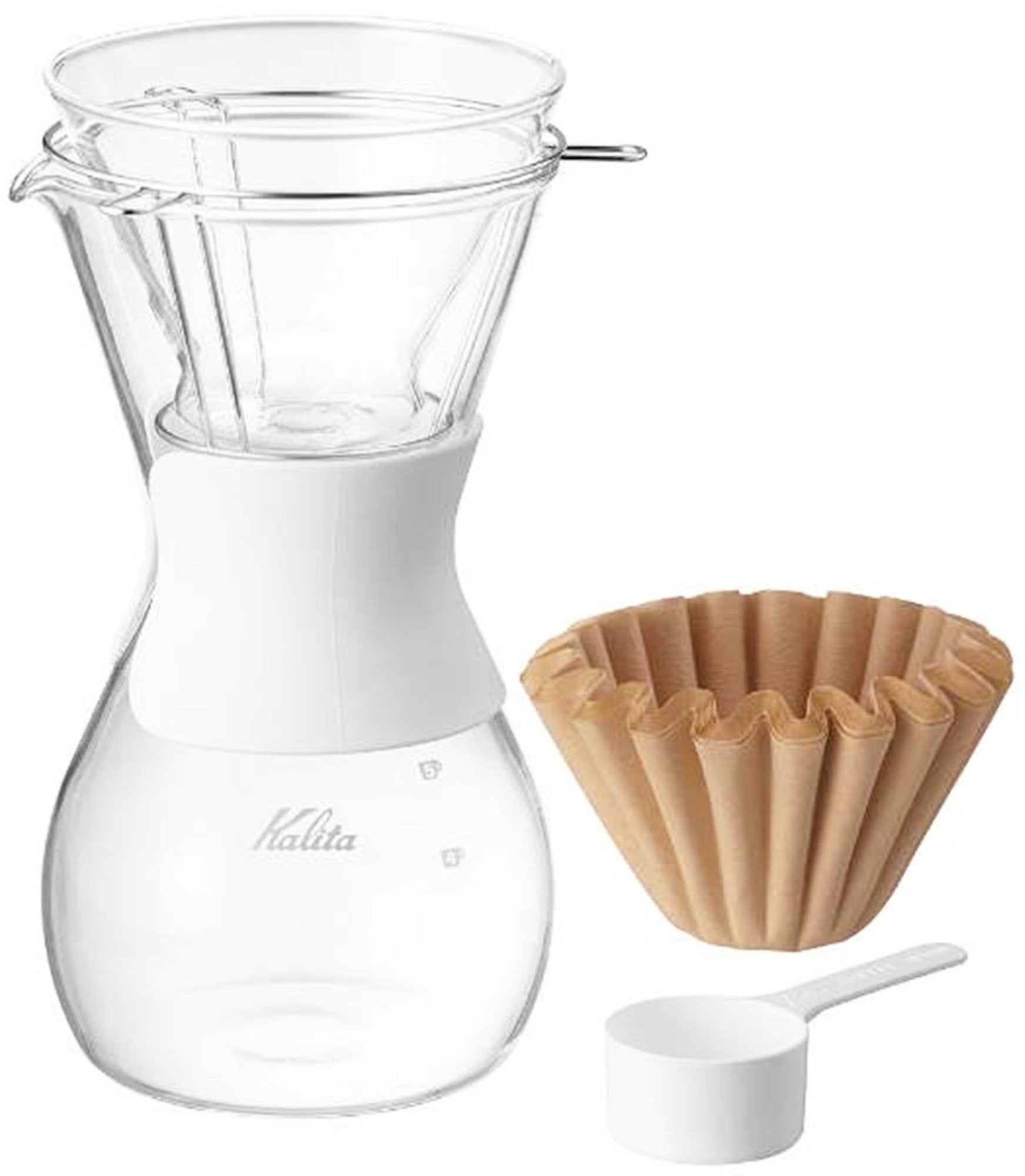 Conjunto Para Coar Café em Vidro Kalita 185 Wave - 600ml - Urbe Café