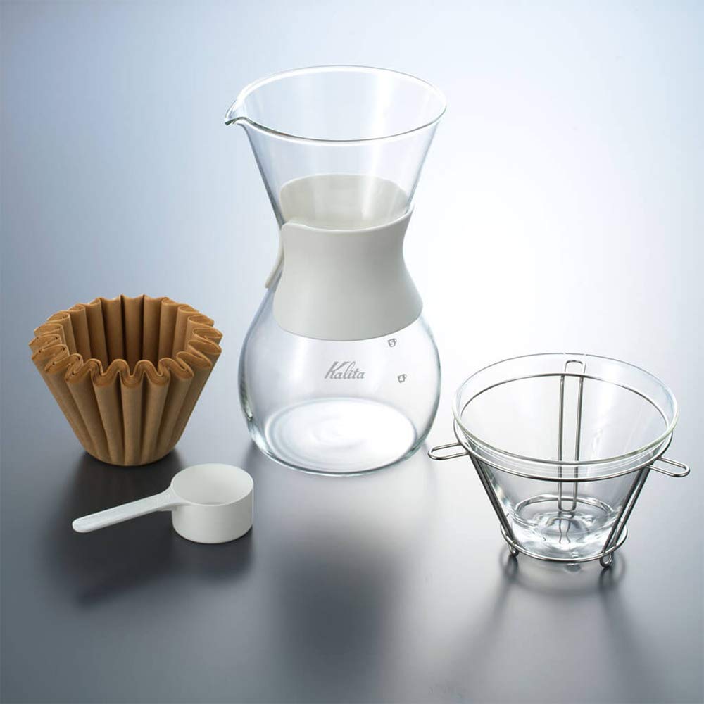 Conjunto Para Coar Café em Vidro Kalita 185 Wave - 600ml - Urbe Café