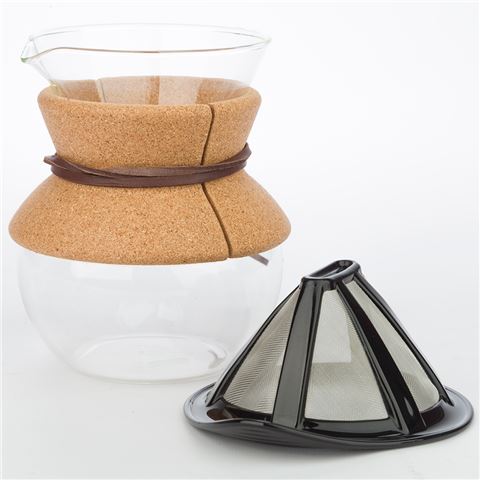 Passador de Café Bodum Pour Over com Alça de Cortiça - 500ml - Urbe Café