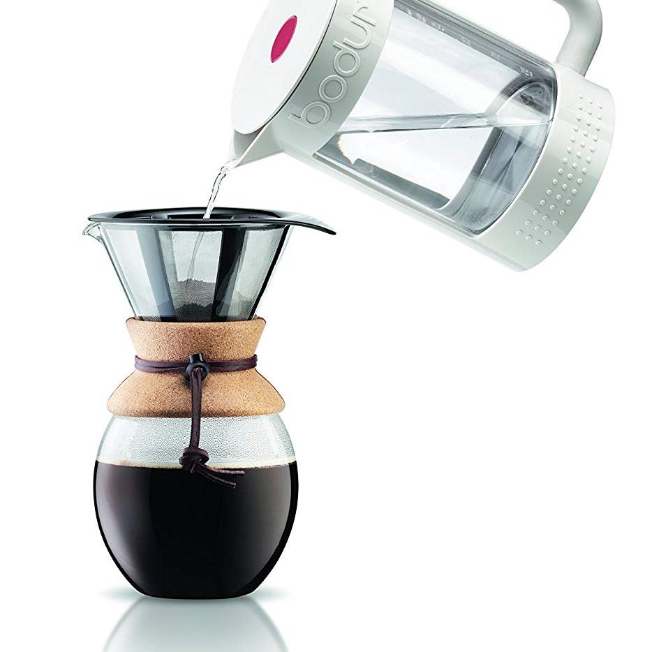 Passador de Café Bodum Pour Over com Alça de Cortiça - 500ml - Urbe Café