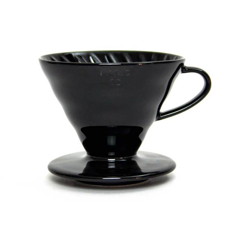 Suporte Para Filtro de Café Hario V60 Cerâmica Preto - TETSU KASUYA