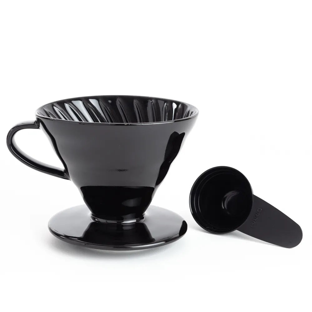 Suporte Para Filtro de Café Hario V60 Cerâmica Preto - TETSU KASUYA